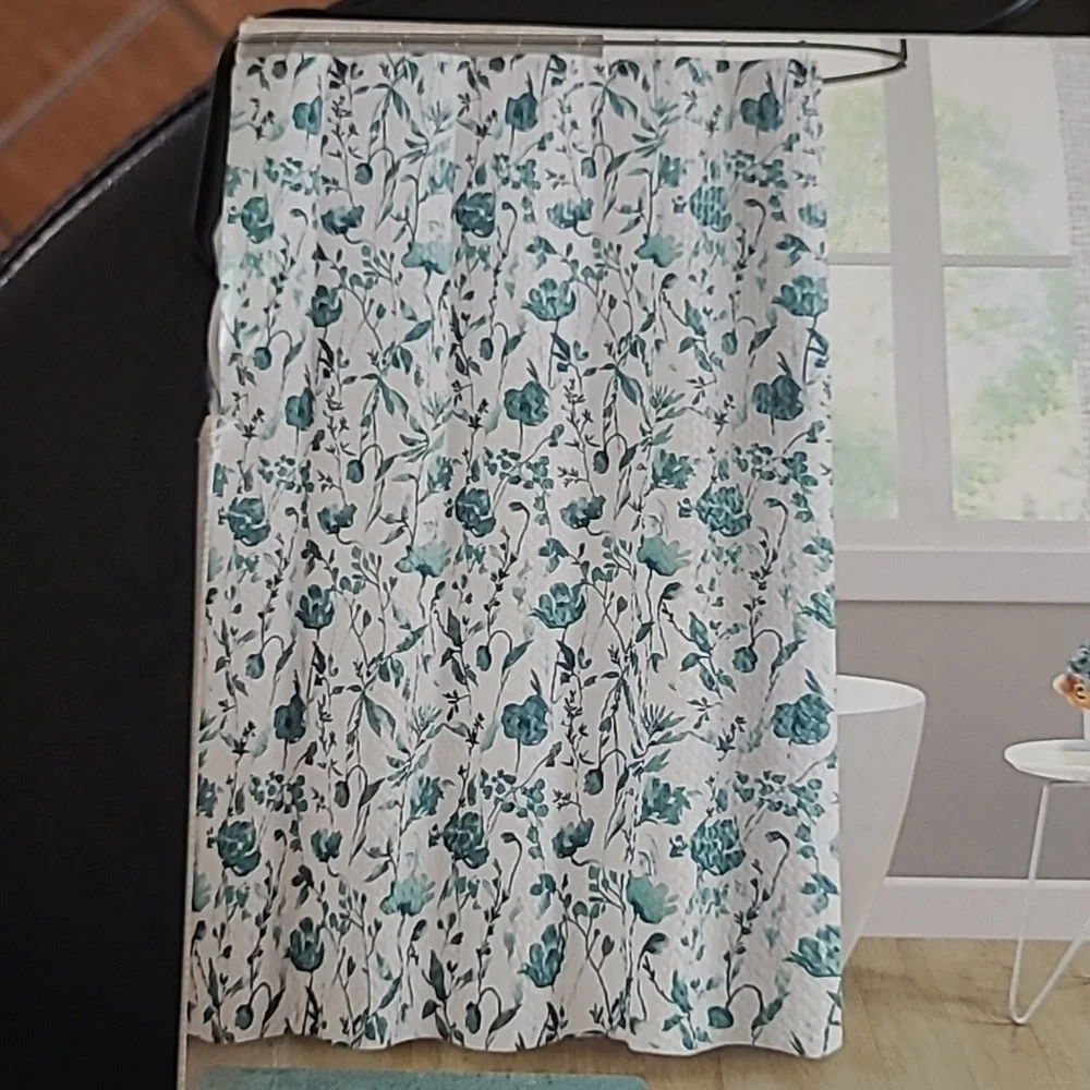 Cedar & Rose Fabric Shower Curtain